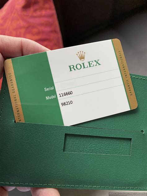 rolex international guarantee